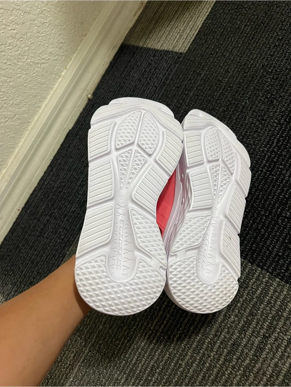 Skechers Kids Pink Dual-Strap Slide Sandals